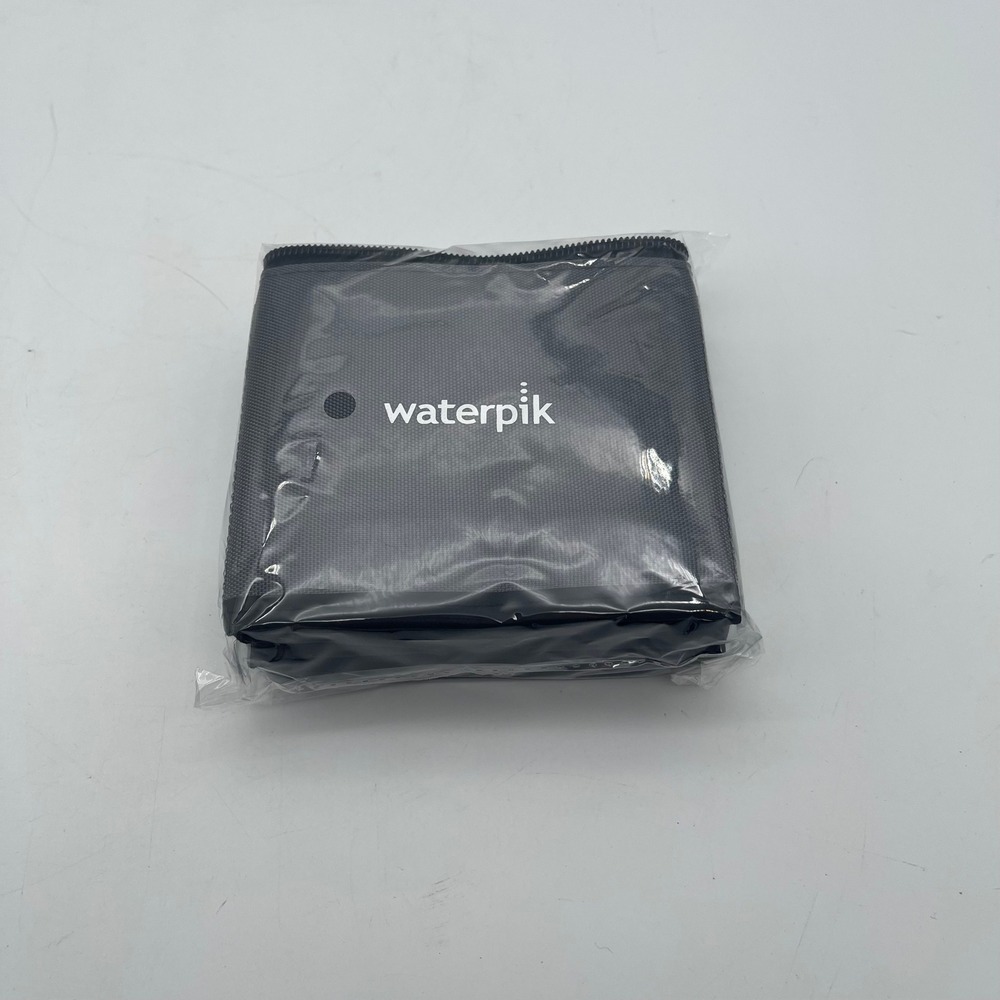 Waterpik Travel Storage Case Zippered Soft Bag for Water Flosser Grey Black NEW